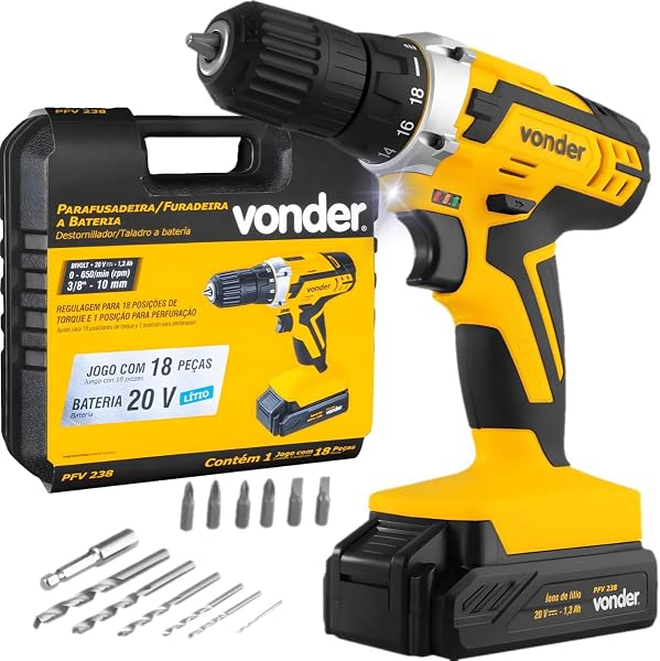 Parafusadeira e Furadeira Vonder PFV 238